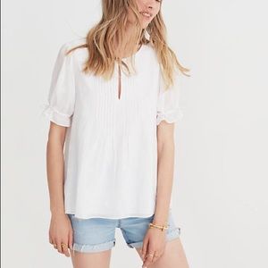 Madewell pintuck blouse